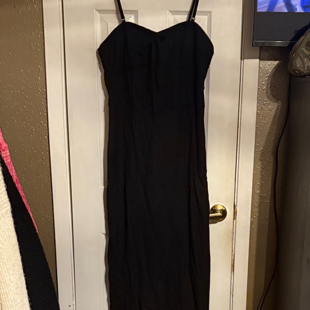 Wild Fable Black Spaghetti Strap Slip Dress
